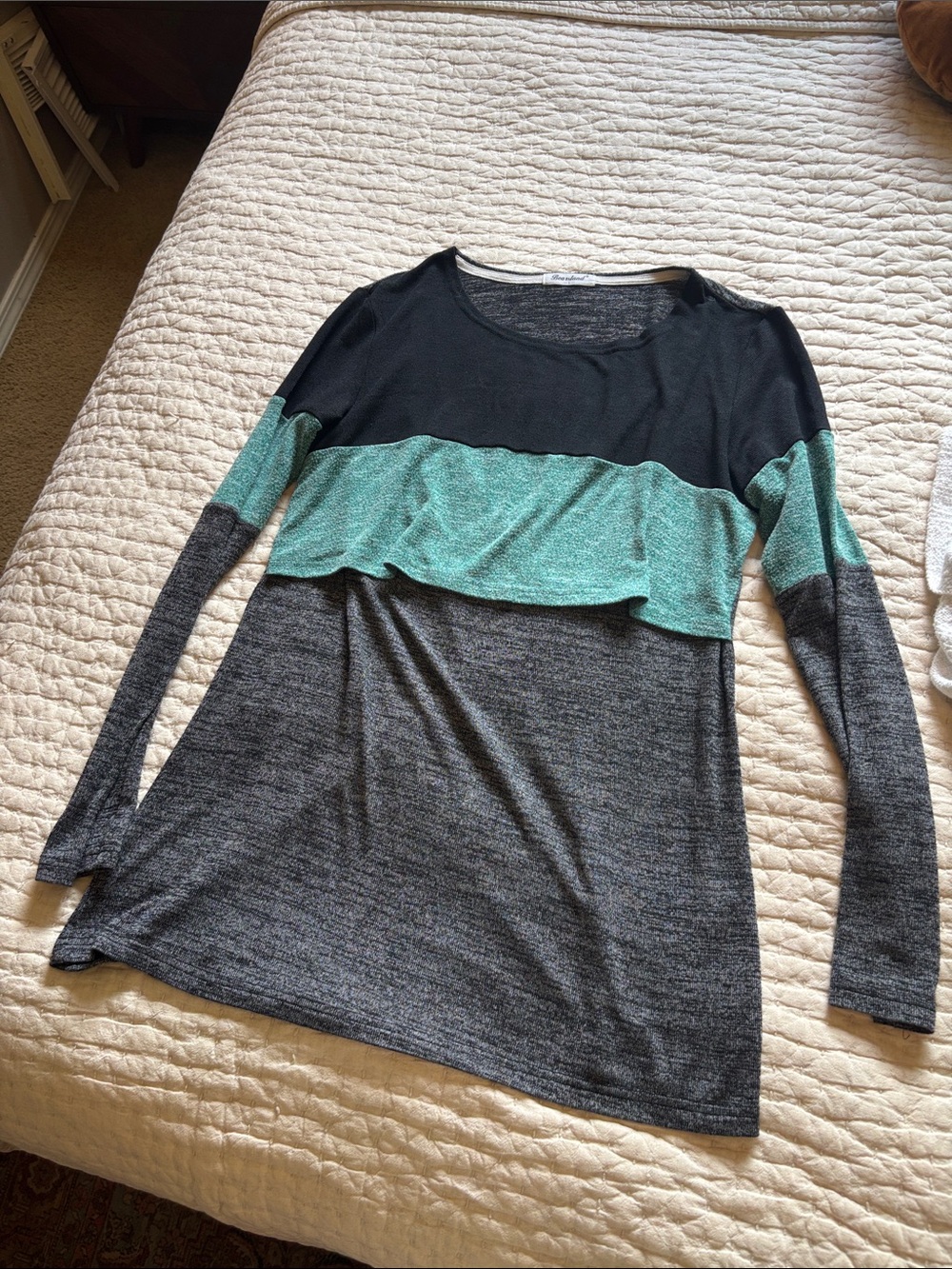 Bearsland nursing breastfeeding maternity long sleeve t shirt